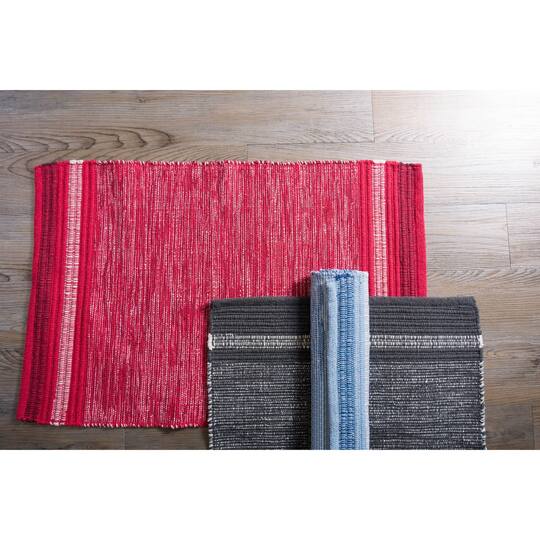 DII® Variegated Blue Recycled Yarn Rug, 2ft. x 3ft.